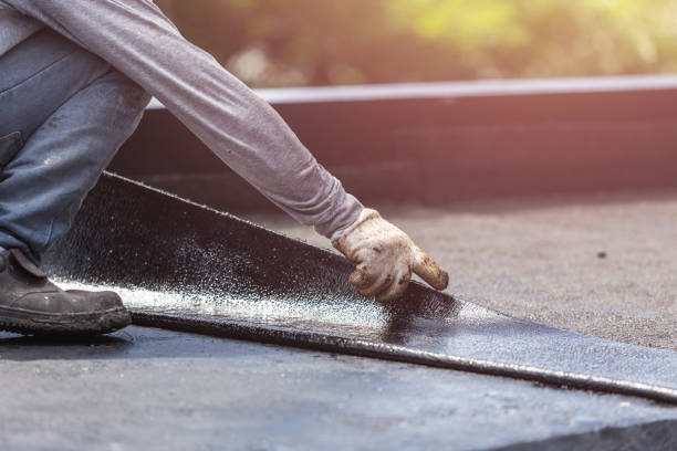 Professional Basement Waterproofing technician working in North Liberty, IN
